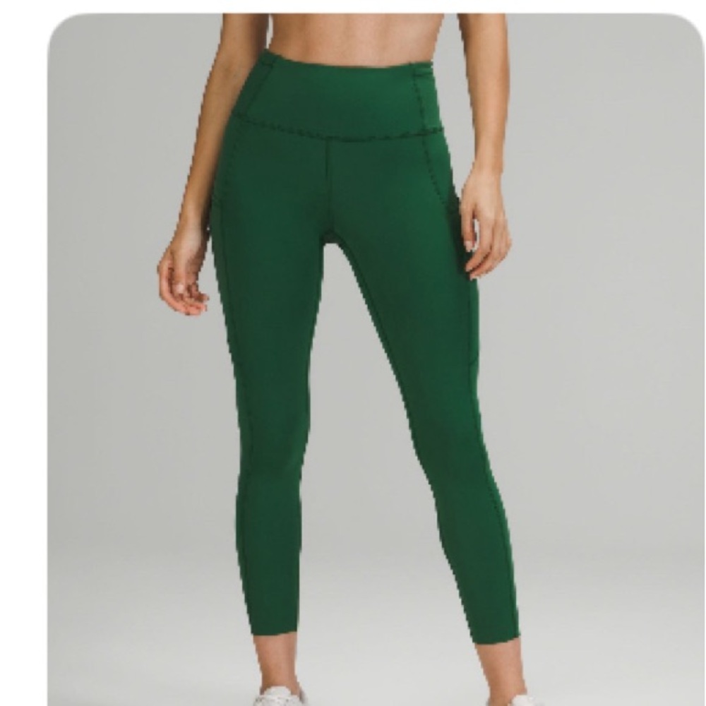 Lululemon align  high rise leggings with pockets Everglades green size 12